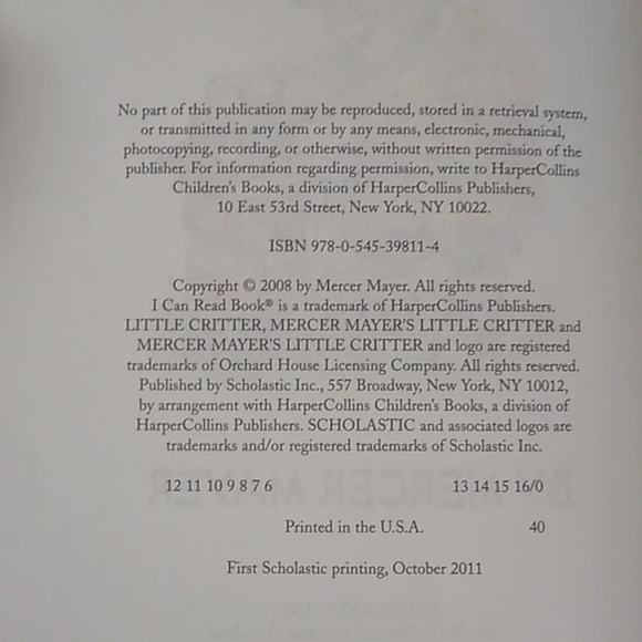 Going Firehouse Mercer Mayer Little Critter Level Reader Children's Picture Book - Picture 4 of 5